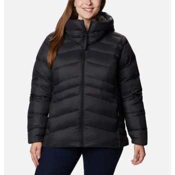 Columbia Jas Dames, Autumn Park Down Hooded Plus Size Zwart, 06KCHZPNE